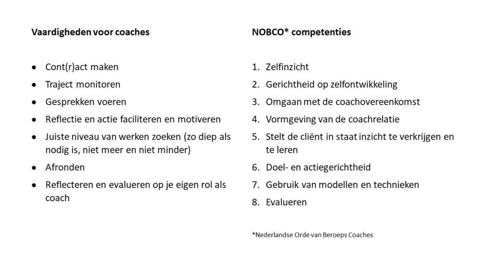 Overzicht van vaardigheden en competenties coaches in blog over beter leren coachen